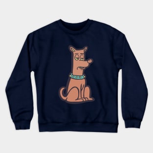 Bored Doggy Dog illustration Crewneck Sweatshirt